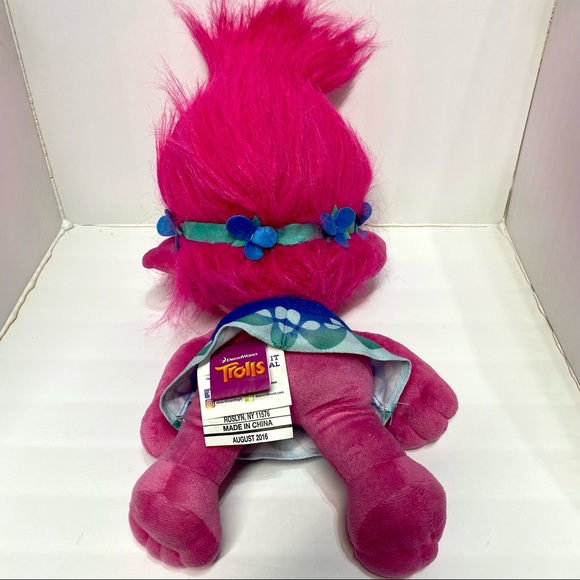 DreamWorks Trolls 18" Stuffed Plush POPPY Doll - Picture 2 of 12